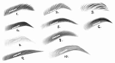 Digitally Created Eyebrows