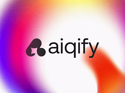 Modern aiqify logo design