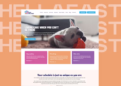 WordPress + Elementor Pro Website / Pet Sitting