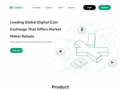 CoinKai Landing Page Design
