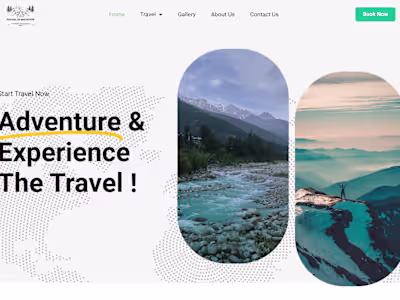 Website For Travelling Business