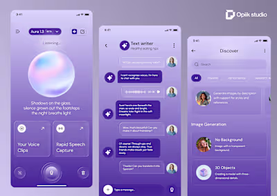 AI Chat Mobile App UI