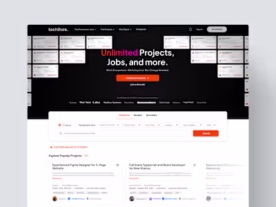 Techihire - Landing Page