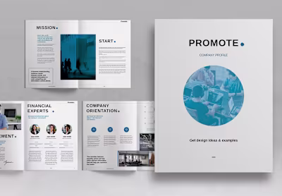 Blue Company Profile Brochure