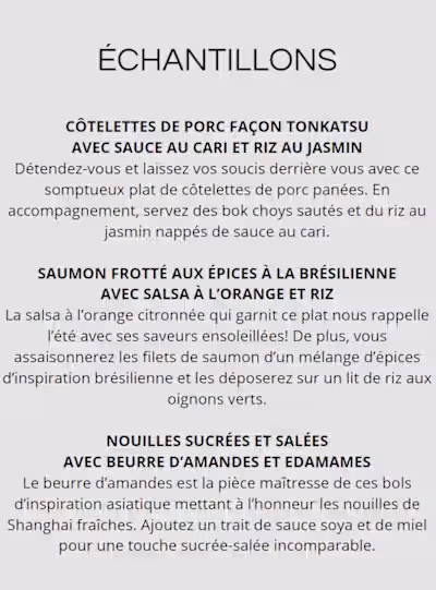 French Writing Sample