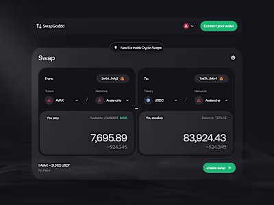 Crypto Swap Interface