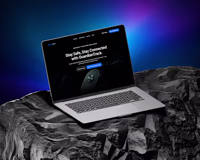 GuardianTrack, smart safety device website