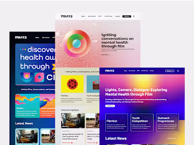Website Design - Mental Health Film Festival Singapore