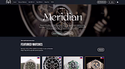 Meridian: Auction platform for Luxury Watches