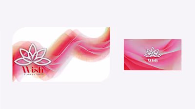 Working on the brand image for the Wish flower shop