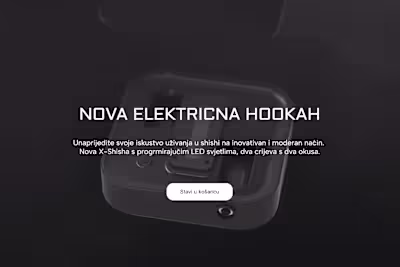 X-Shisha - Landing Page In Development (Framer)