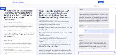 AI Writing Assistant Workflow Development