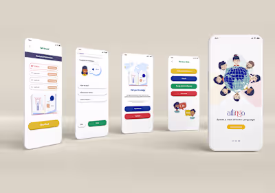 Language learning app design