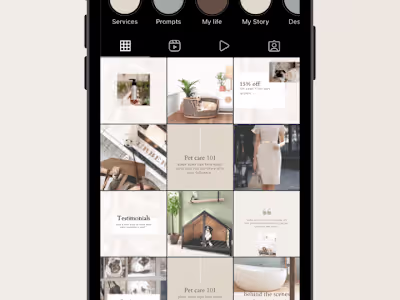 Branded Instagram feed 