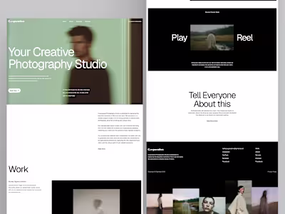 Couperative - Photography Studio Landing Page
