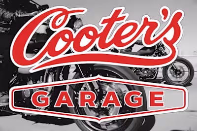Cooter's Garage Business Logo B&W Motorcycles
