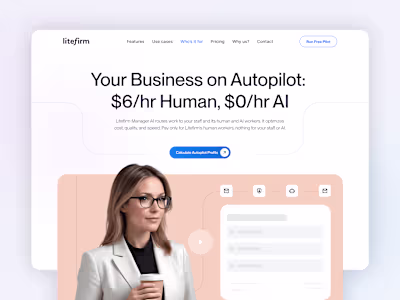 AI-Powered Business Automation Website - Litefirm