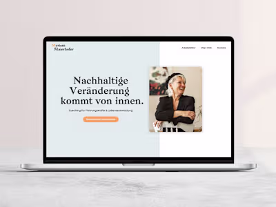Conscious Branding and Webflow Website for Leadership Coach