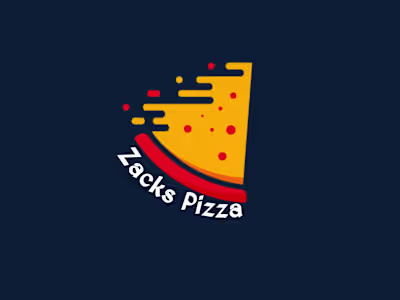 Zacks Pizza branding