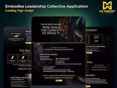 Kajabi Application Landing Page Design