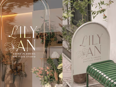 Lilyan Event Planner Brand Identity design 