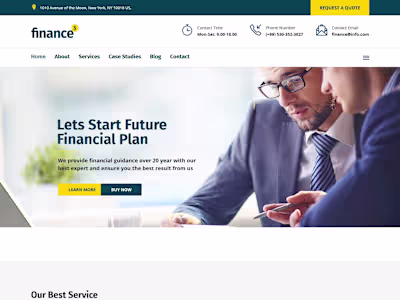 Finance Website