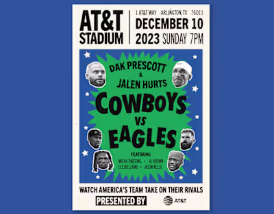 Cowboys vs Eagles Poster :: Behance