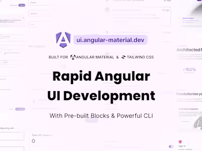 Angular Material Blocks | Angular Material Dev UI