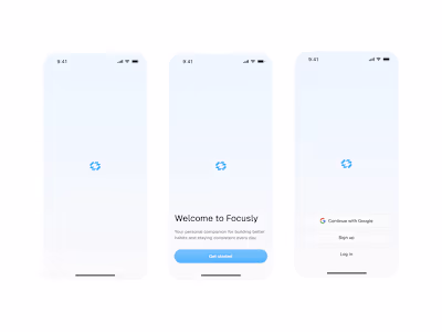 Mobile onboarding flow - Light & dark mode