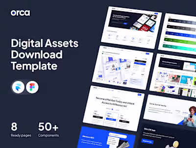 Orca — Digital downloads Framer Template