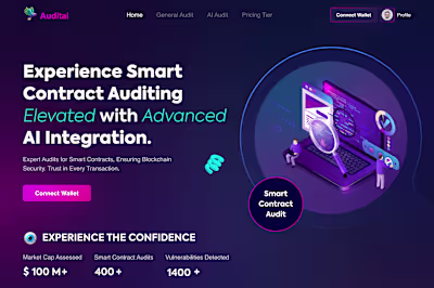 Audit Ai: An AI driven web app that audits smart contracts