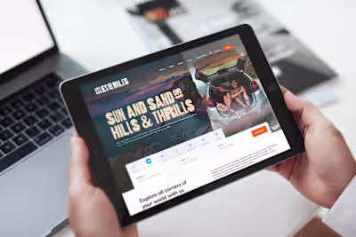 'Isles and Miles' UK holiday company brand creation