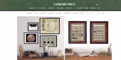 Ecommerce Site for Art Prints