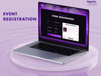Event registration website