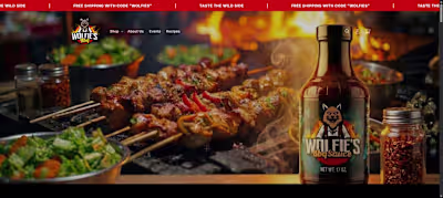 🔥 Wolfie's BBQ — Bold