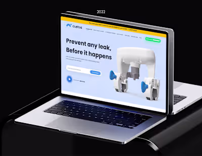 Custos Landing Page Design