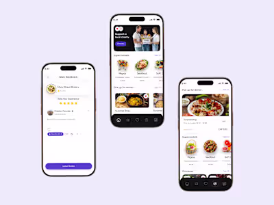 White-label Food Mobile App Design Concept