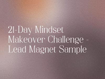Lead Magnet Sample