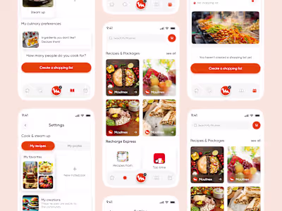 Here is my Smart Cooking Assistant App UI Design Redesign Fe...