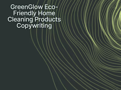 GreenGlow Eco-Friendly Home Cleaning Products Copywriting