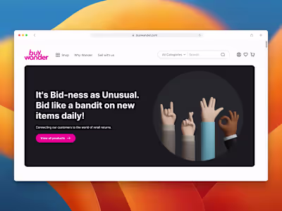 BuyWander Auction Platform Revamp