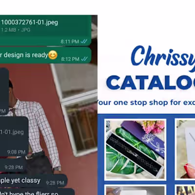Flyer Design for Chrissy Catalogue 