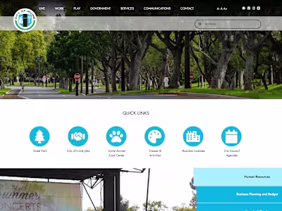 City of Irvine - Drupal Web Portal