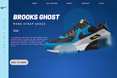 Nike PUMA Cali — Modern Product Landing Page: