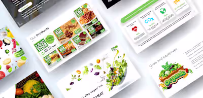Organic & Plant-Based Food Investor Pitch Deck Design