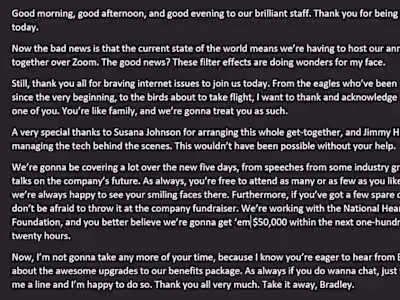 Corporate Speech Sample