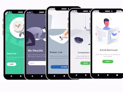 Error Pages for Android/iOS App - Flutter