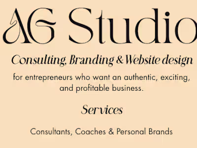 A.G. Design Studio Newsletter, Sales Page & Customer Avatar