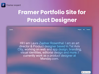 Adobe Portfolio to Framer Migration With Custom CMS 