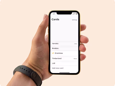 Beleep app for digitizing loyalty cards